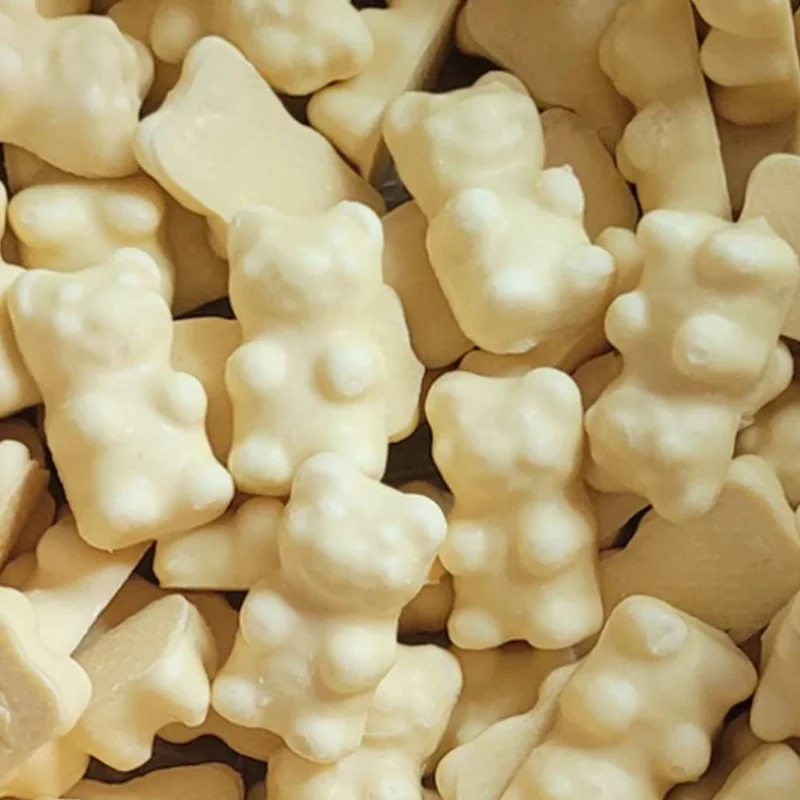 Ourson Guimauve Chocolat Blanc - Lot de 10